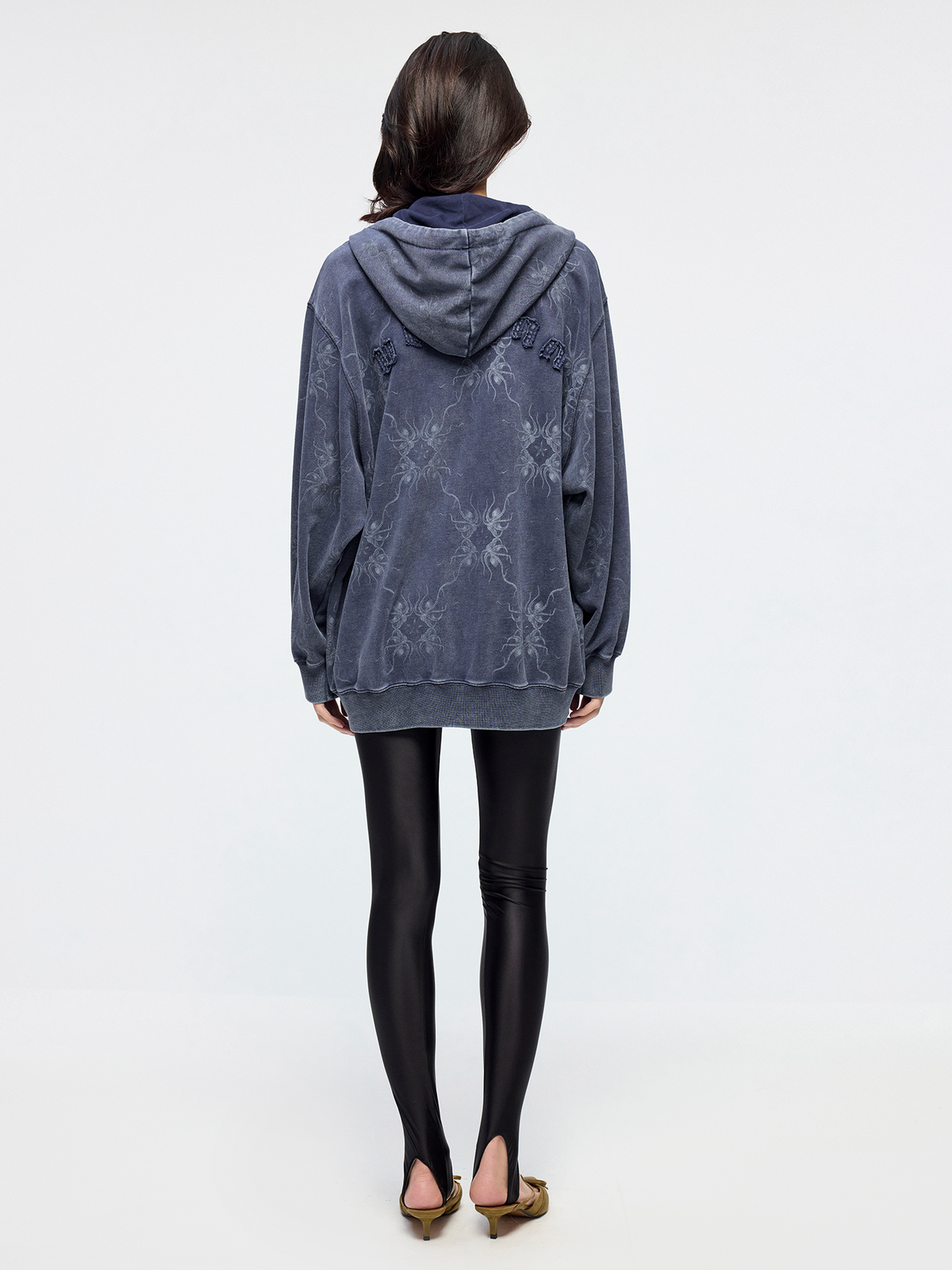 Fantasy octopus print zip hoodie
