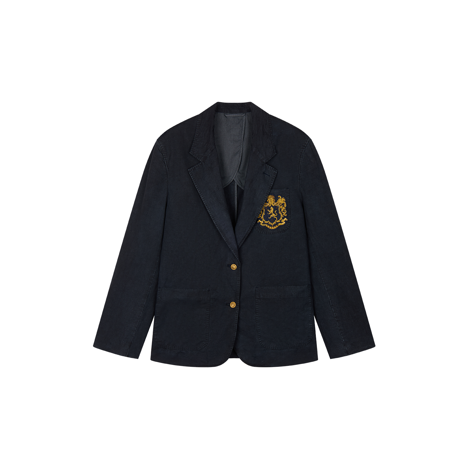 Vintage washed collegiate blazer