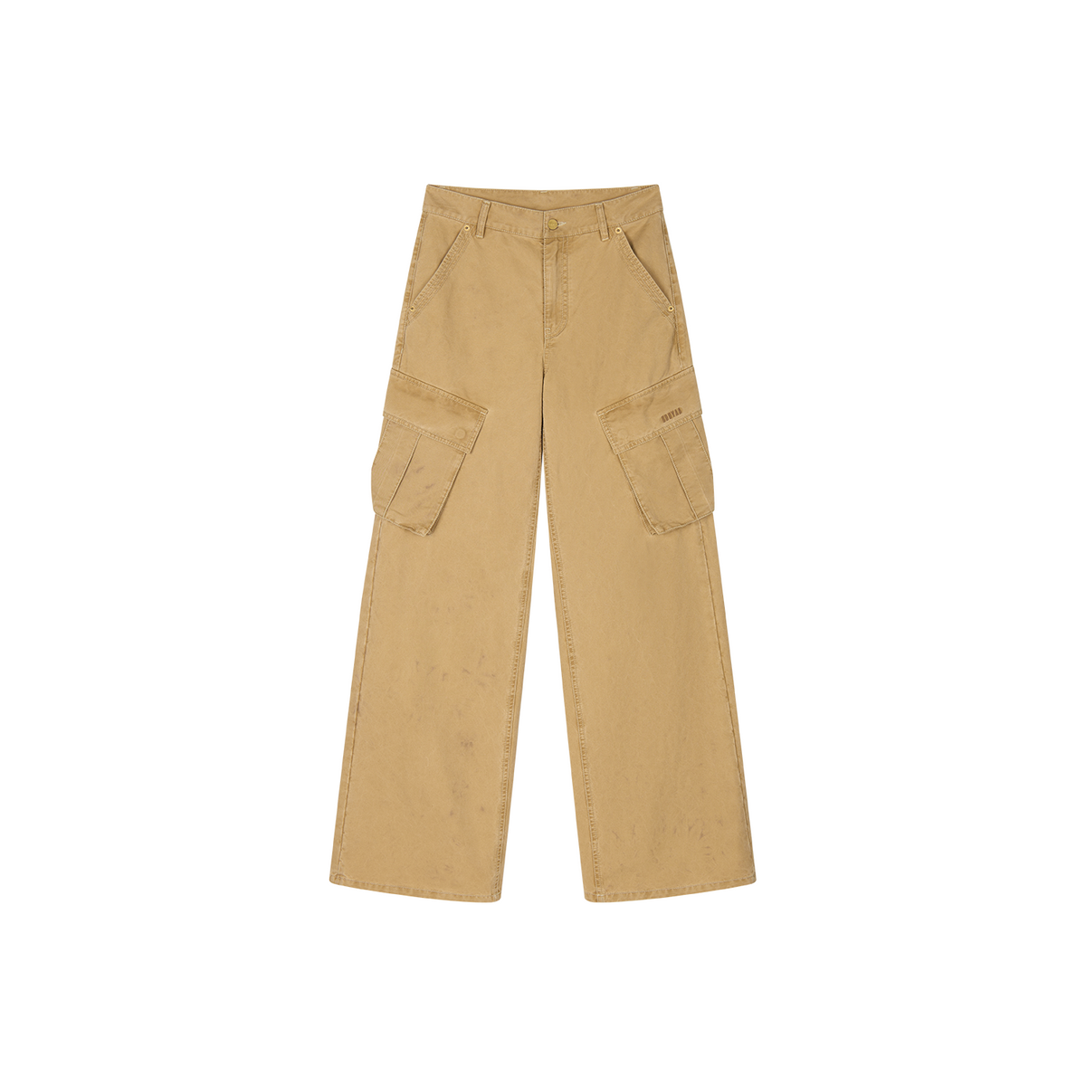 Hand tie dyed cargo jeans
