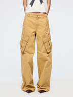 Hand tie dyed cargo jeans