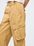 Hand tie dyed cargo jeans