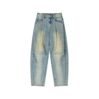 3d pleated jeans