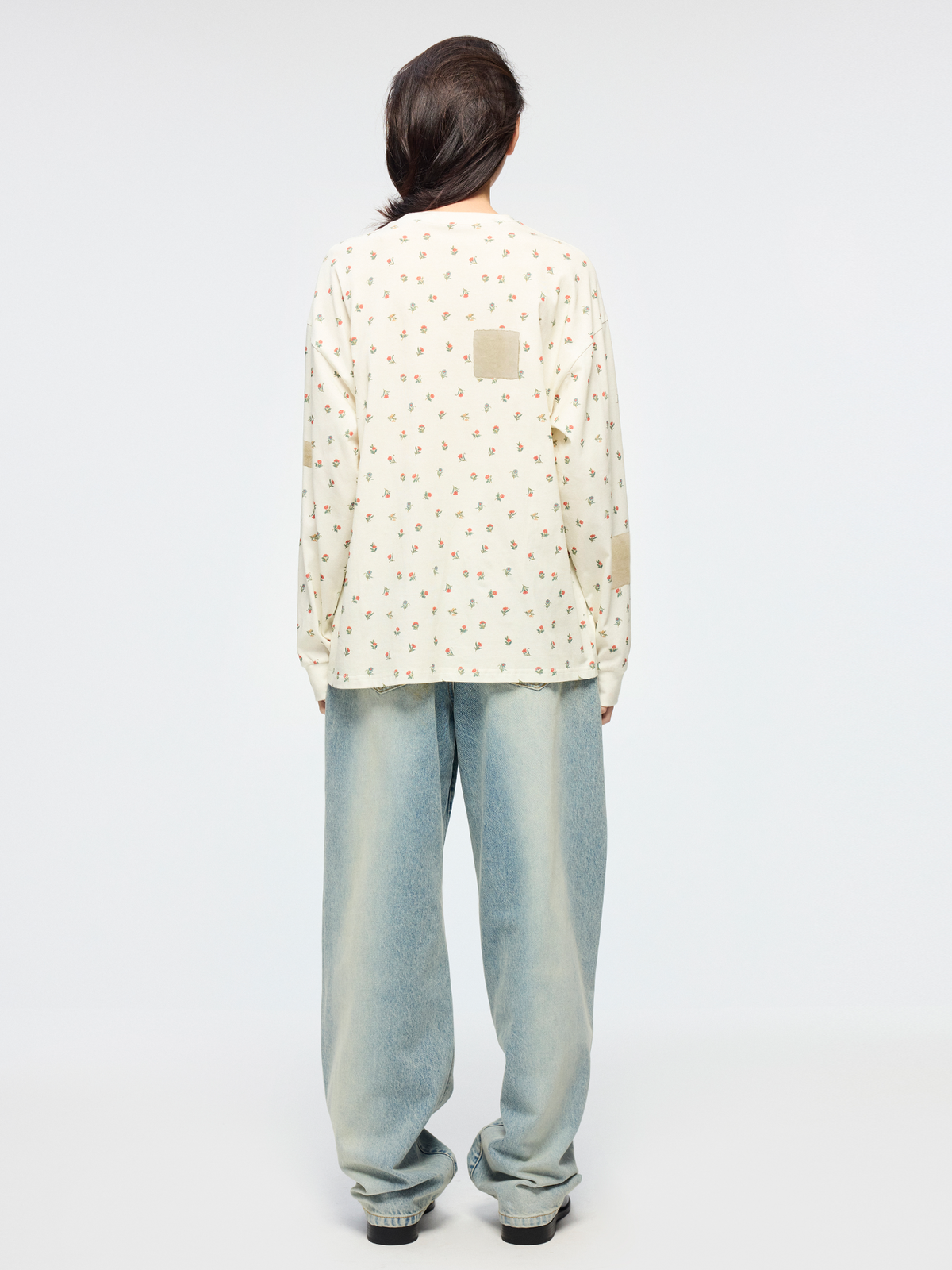 3d pleated jeans