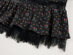 Floral tiered midi skirt