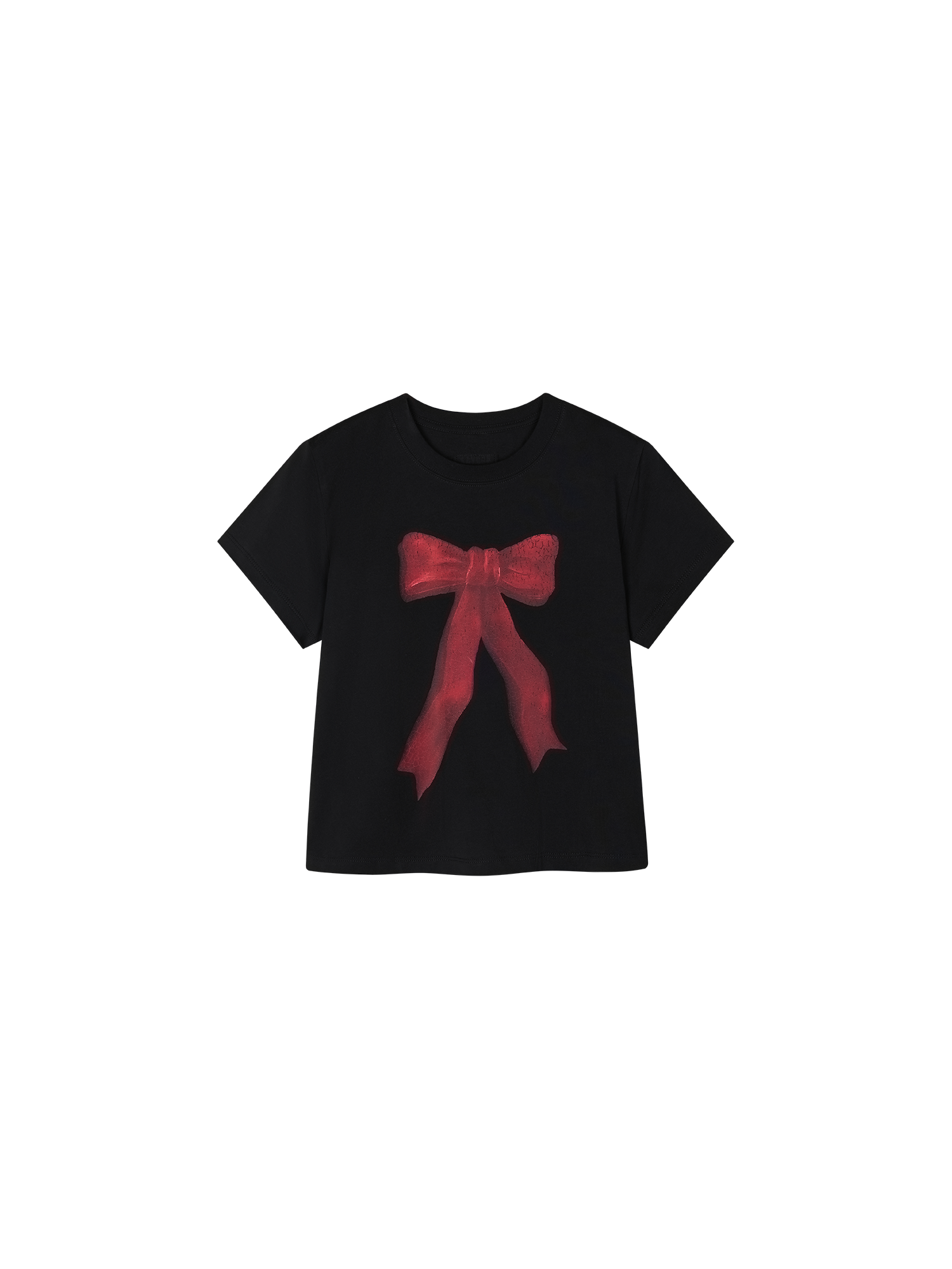 Oil painting bow T shirt