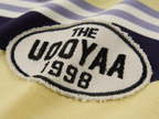 Applique badge Peter Pan collar striped polo