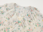Floral ruffle collar dress