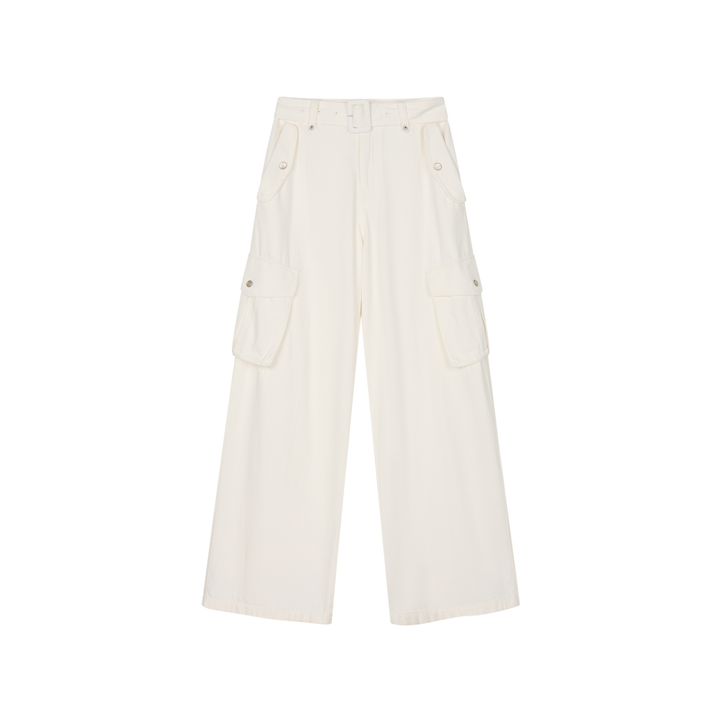 Belted cargo pants