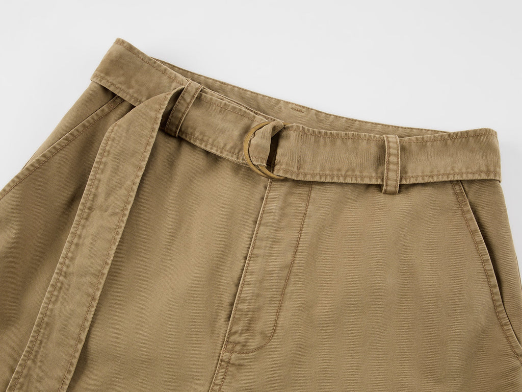 Curved leg cargo pants