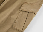 Curved leg cargo pants