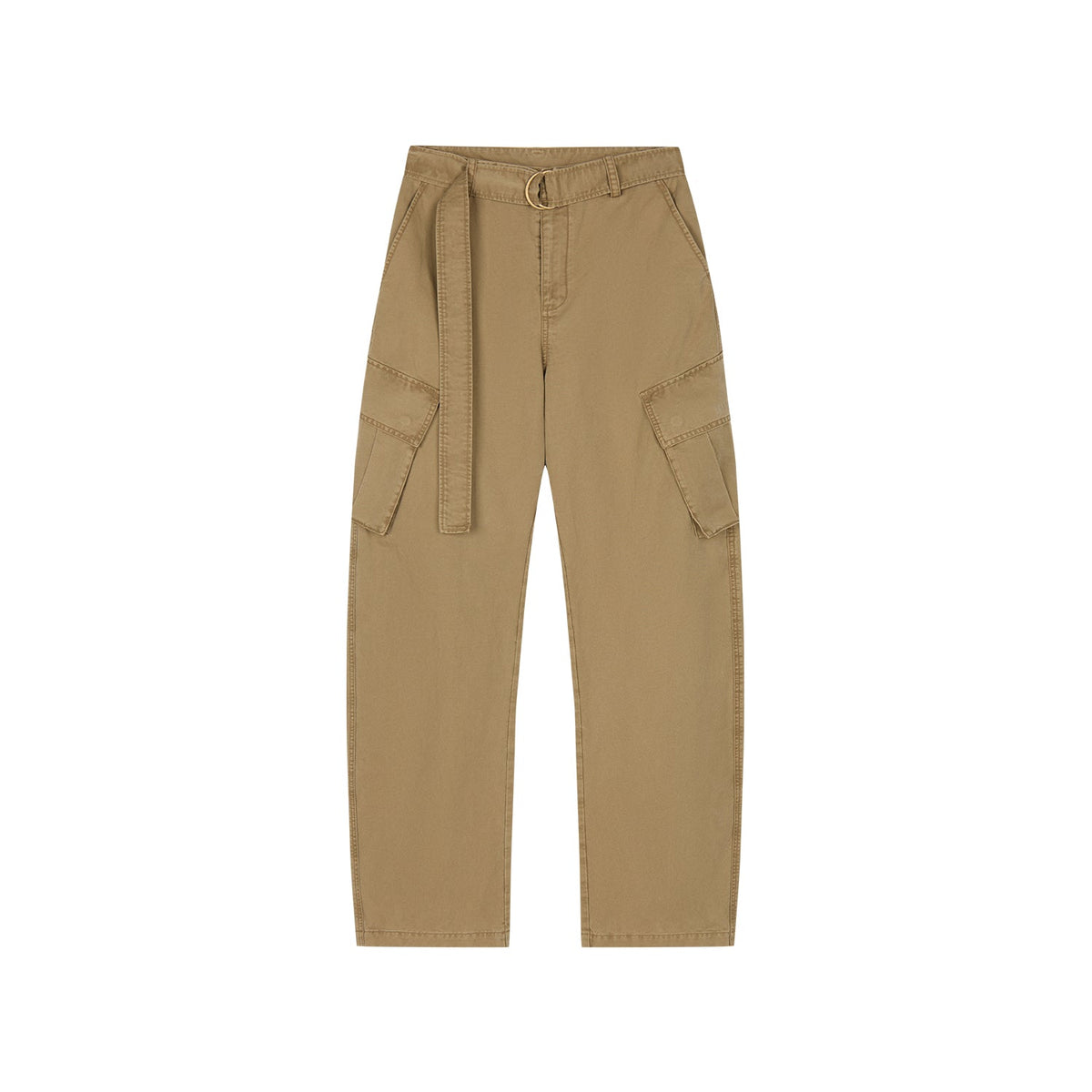 Curved leg cargo pants