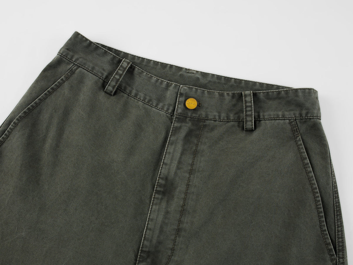 Curved leg cargo pants