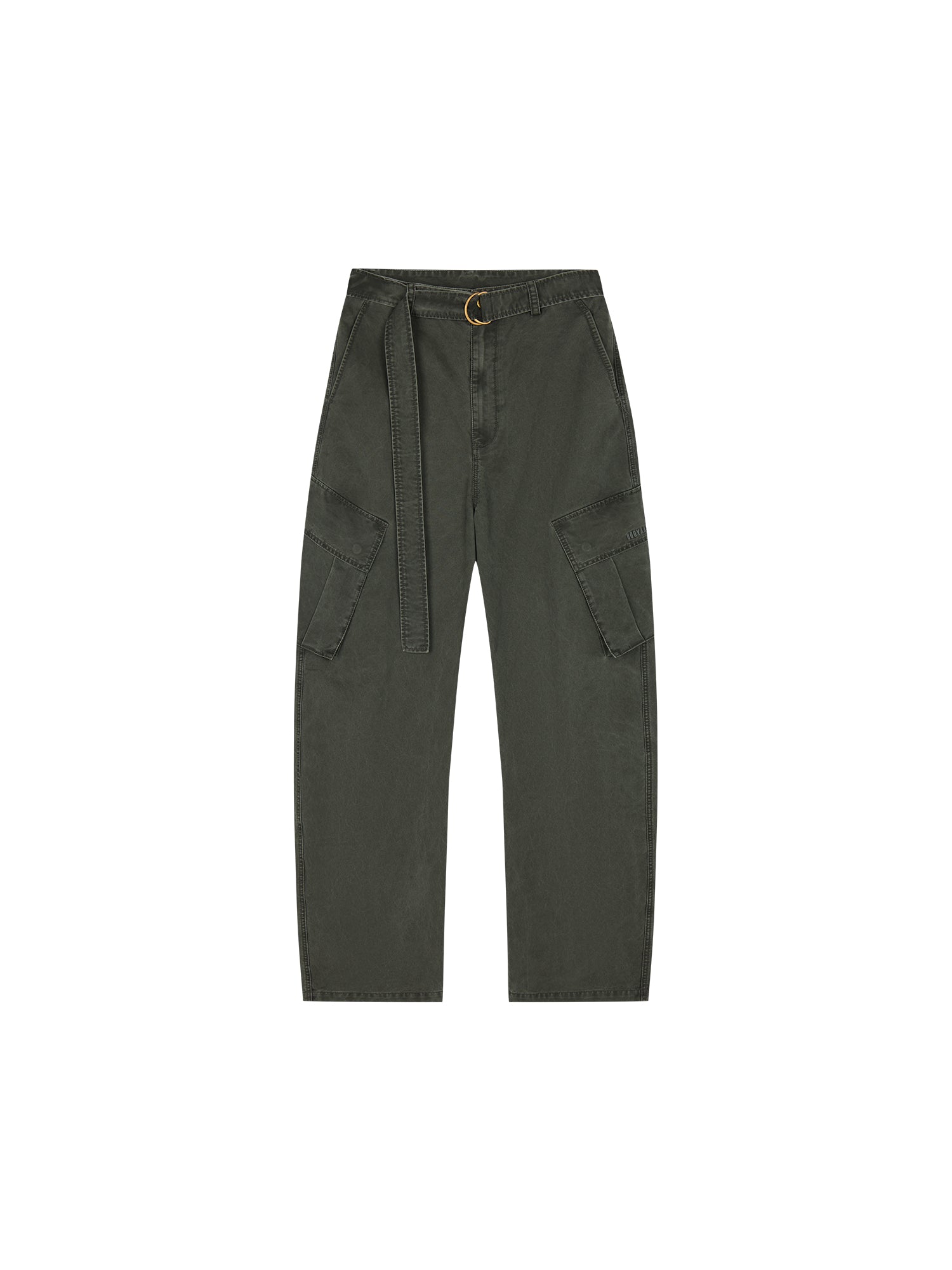 Curved leg cargo pants