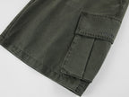 Wrap waist cargo shorts