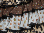 Leopard & floral patchwork skirt