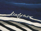 Hand-painted sailor collar striped T-shirt
