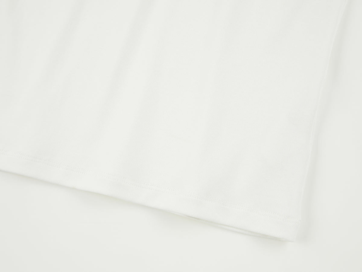 Swan print ringer T-shirt