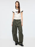 Swan print ringer T-shirt