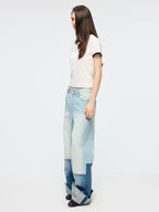 Swan embroidered ringer T-shirt