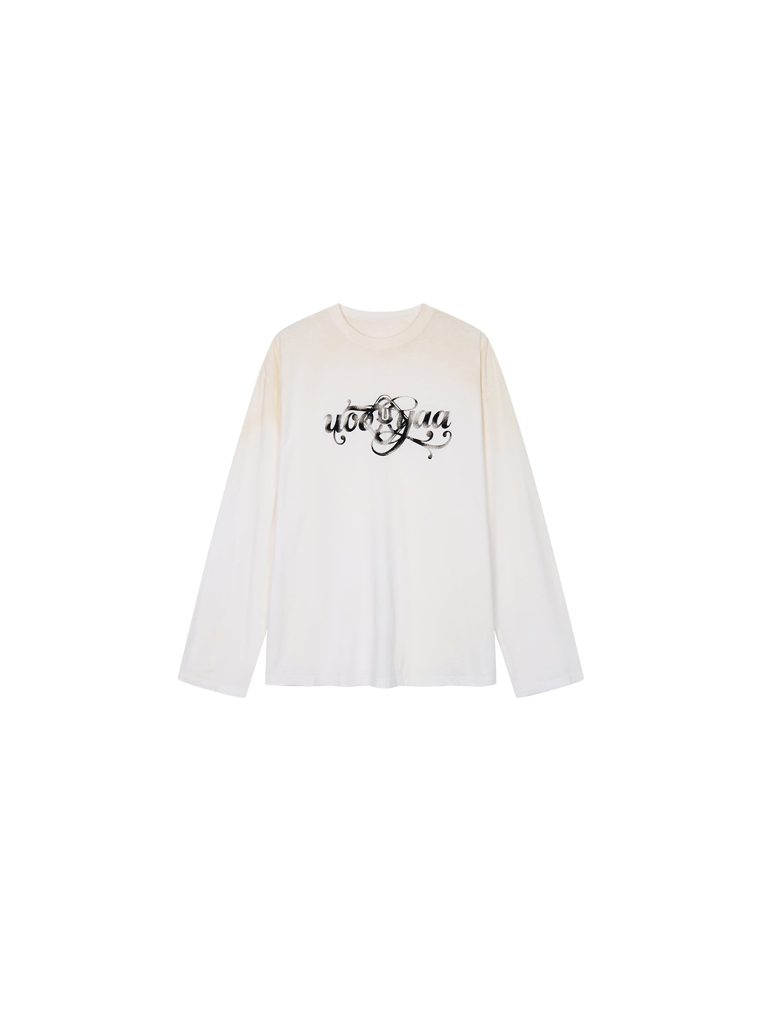 Flocked logo long sleeve T-shirt