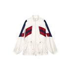 Satin jacquard track jacket