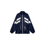 Satin jacquard track jacket