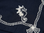 Openwork embroidered sailor collar pullover