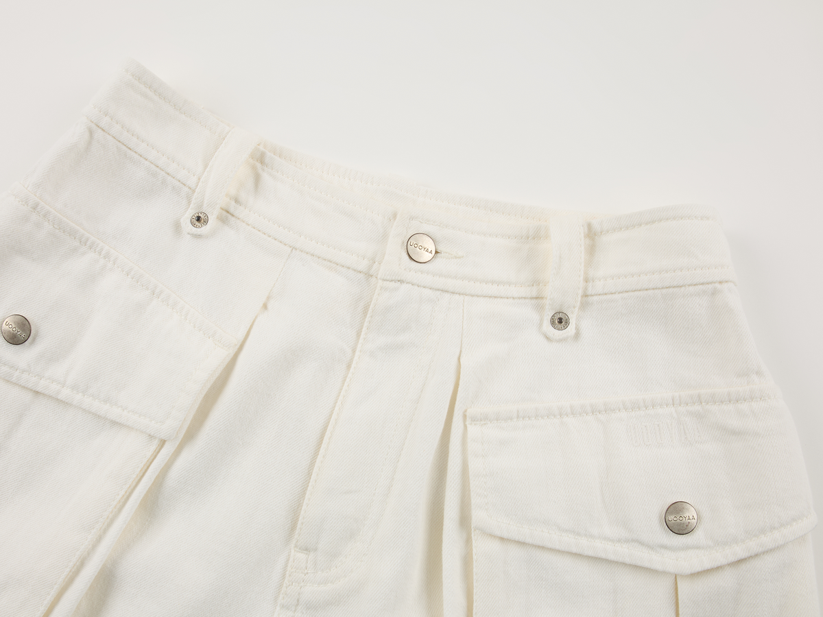 Belted cargo shorts