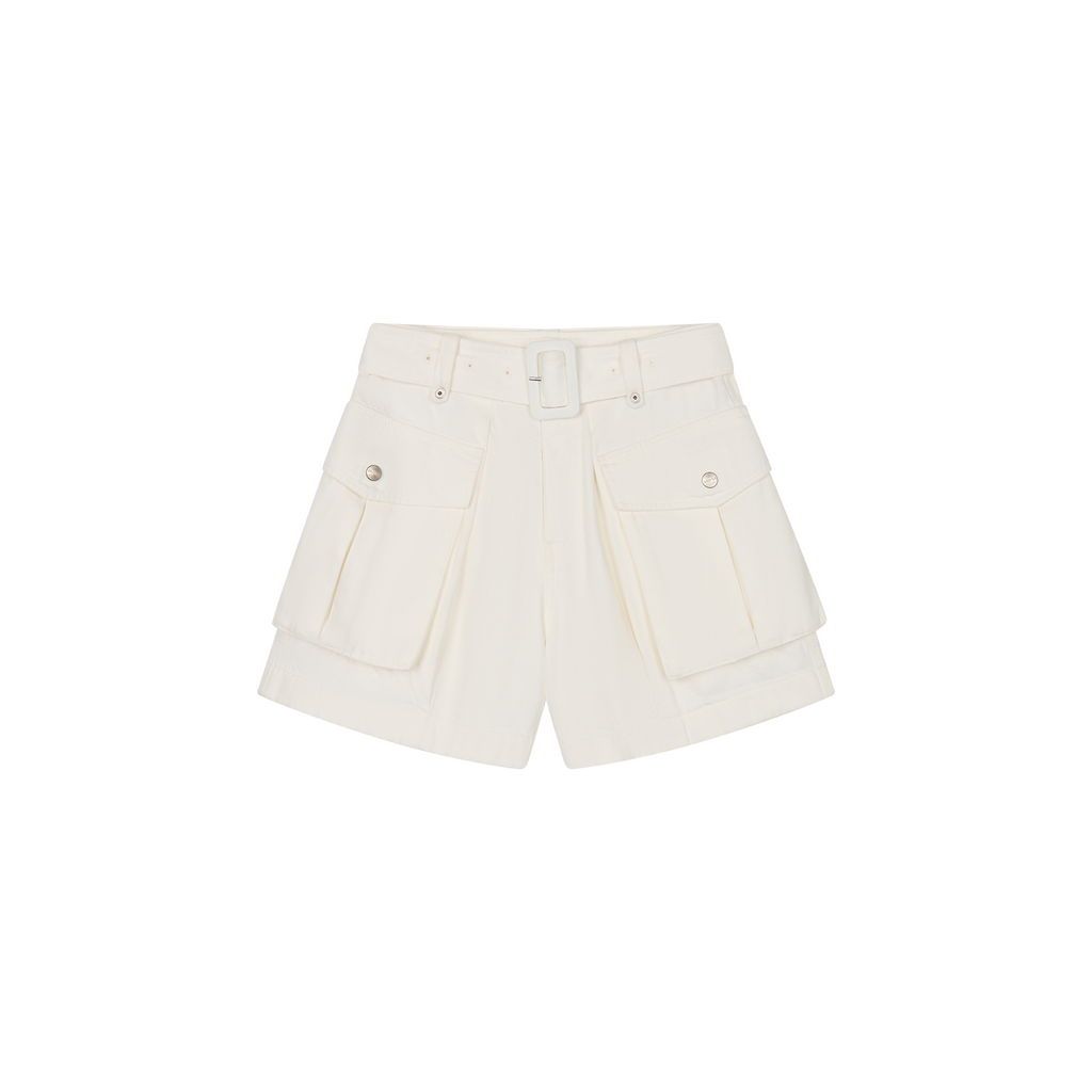 Belted cargo shorts