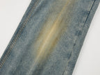 Washed dirty spray jeans