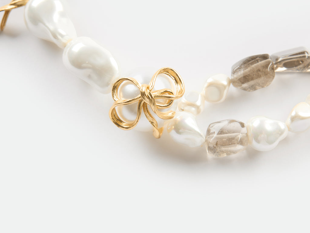 Baroque Pearl Smoky Quartz Necklace