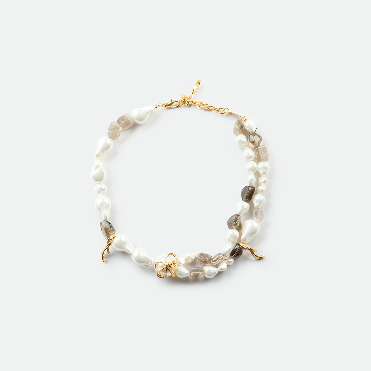 Baroque Pearl Smoky Quartz Necklace