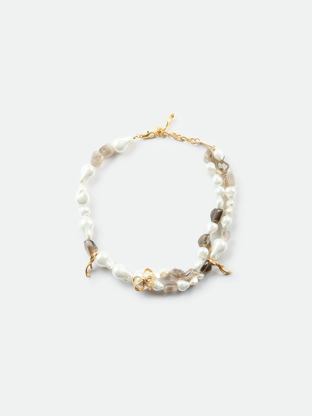 Baroque Pearl Smoky Quartz Necklace