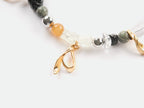 Orange Green Ribbon Necklace