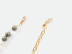 Orange Green Ribbon Necklace