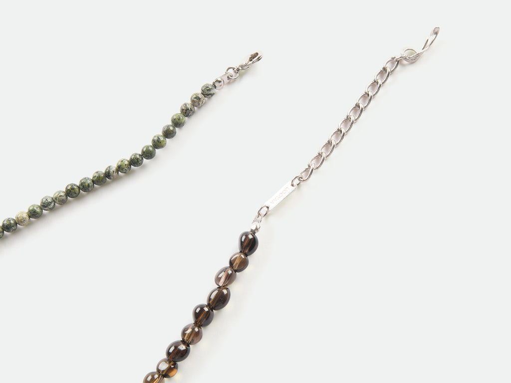 Smoky Quartz Green Kyanite Necklace