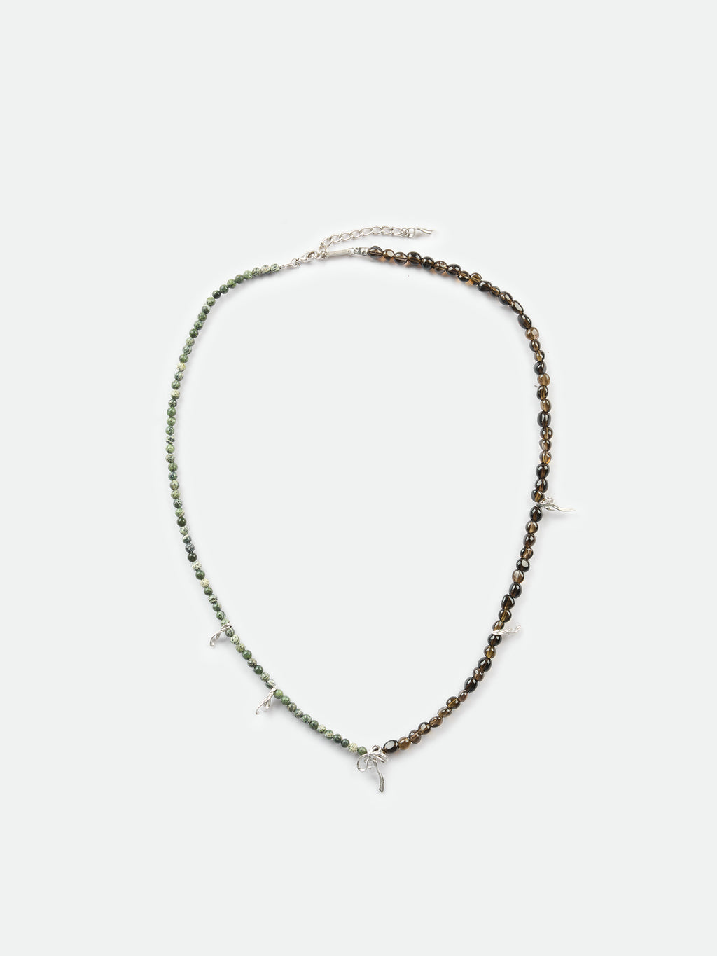 Smoky Quartz Green Kyanite Necklace