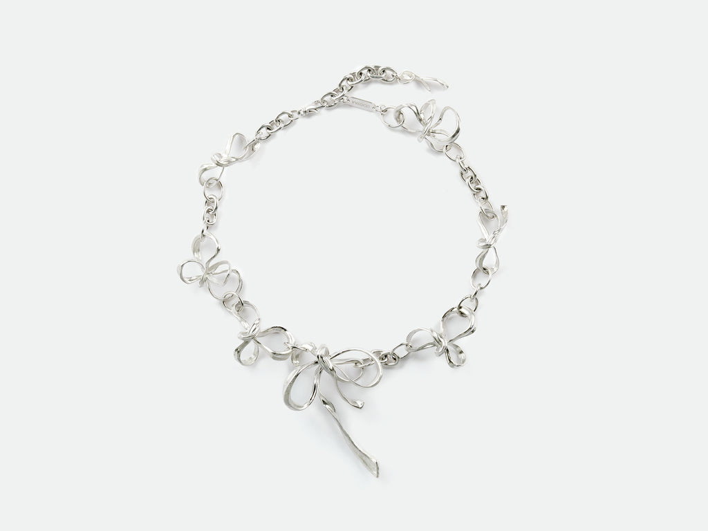 Metal Bow Necklace