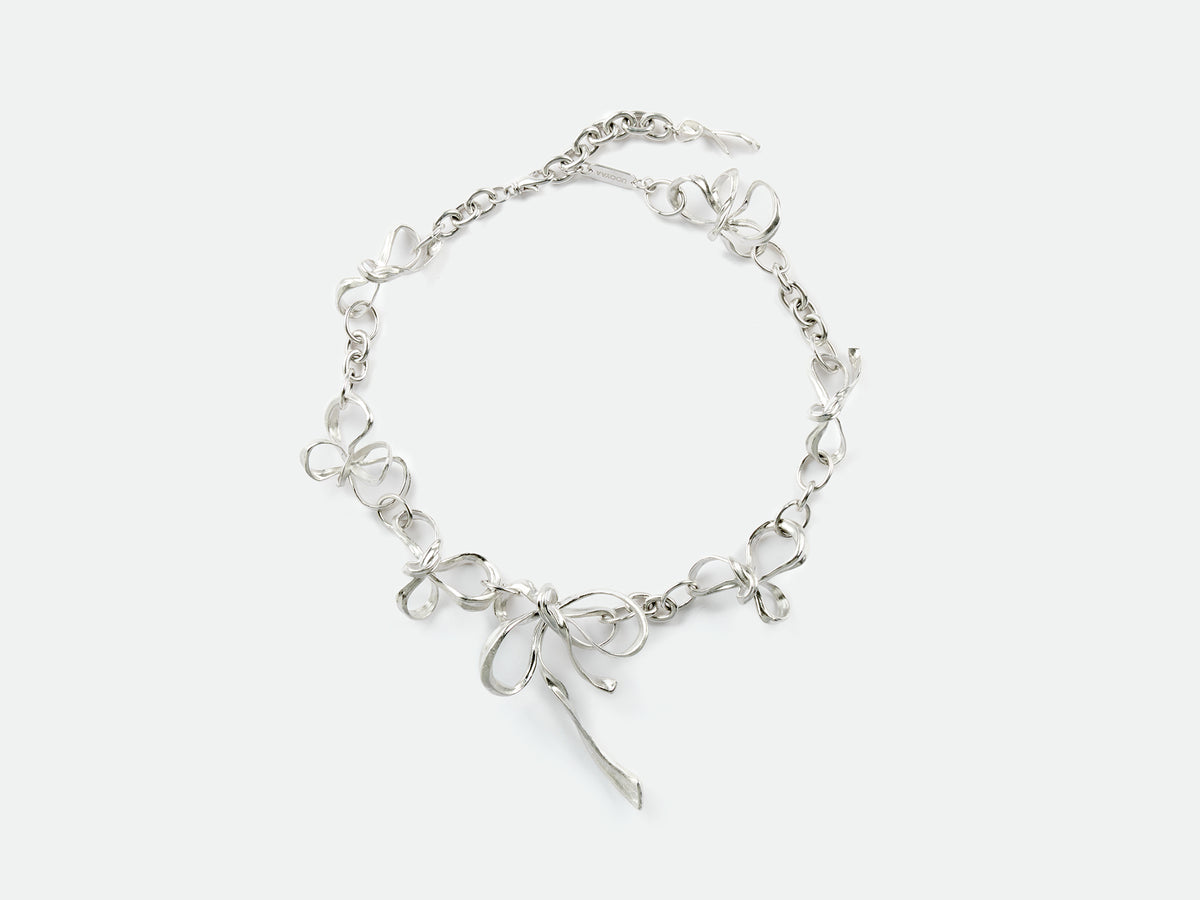 Metal Bow Necklace