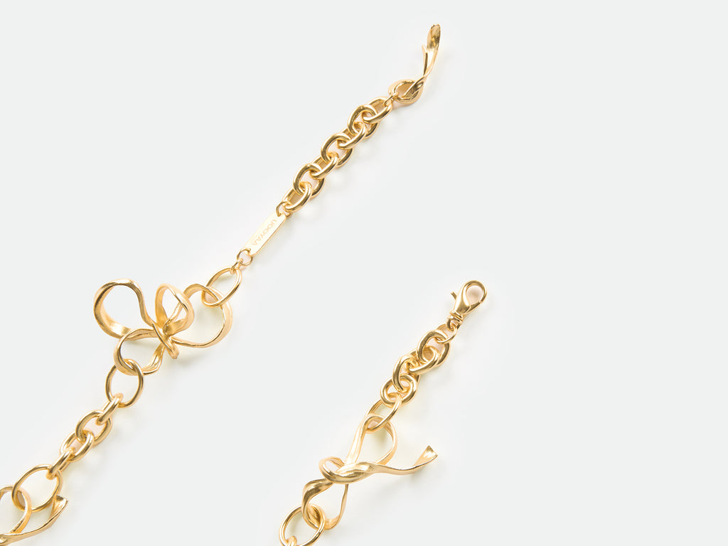 Metal Bow Necklace