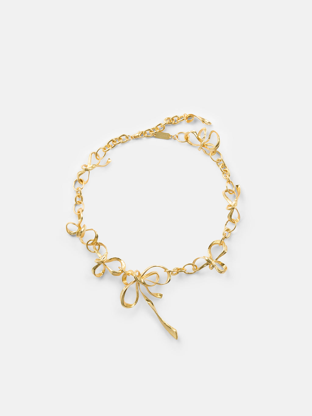 Metal Bow Necklace