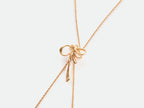 Bow Twist-Chain Adjustable Long Necklace