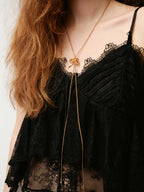 Bow Twist-Chain Adjustable Long Necklace