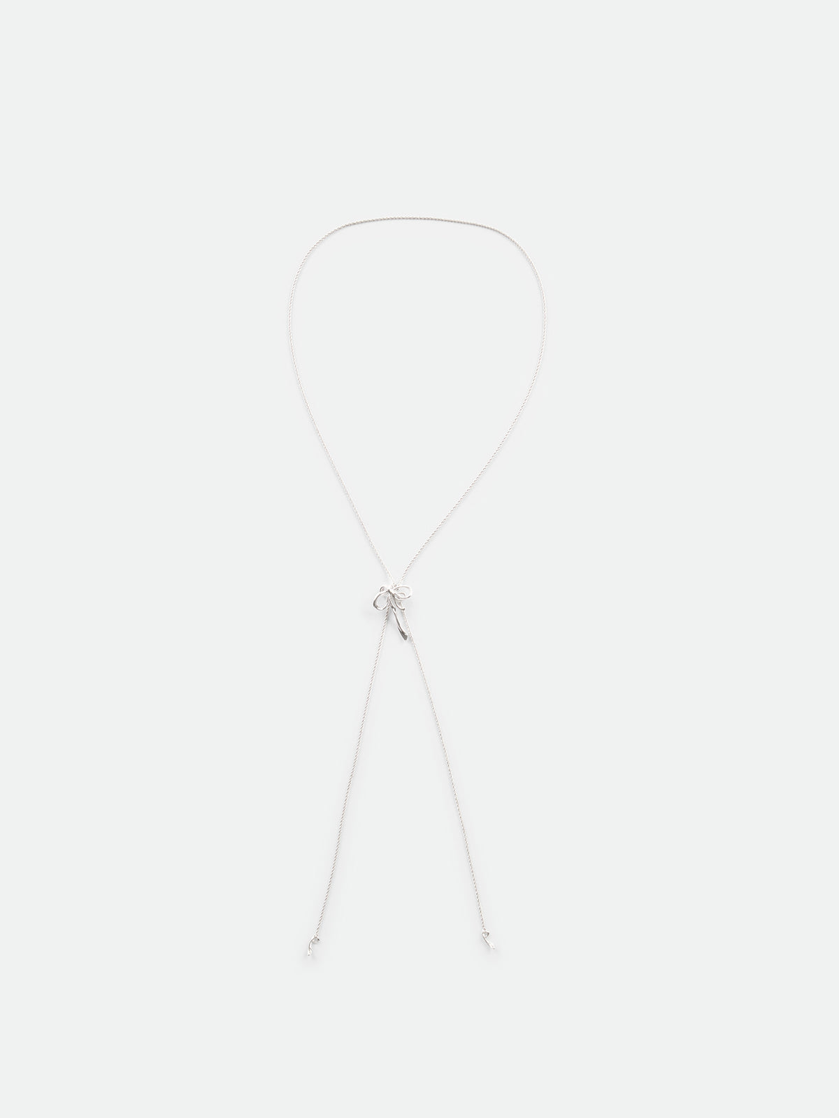 Bow Twist-Chain Adjustable Long Necklace