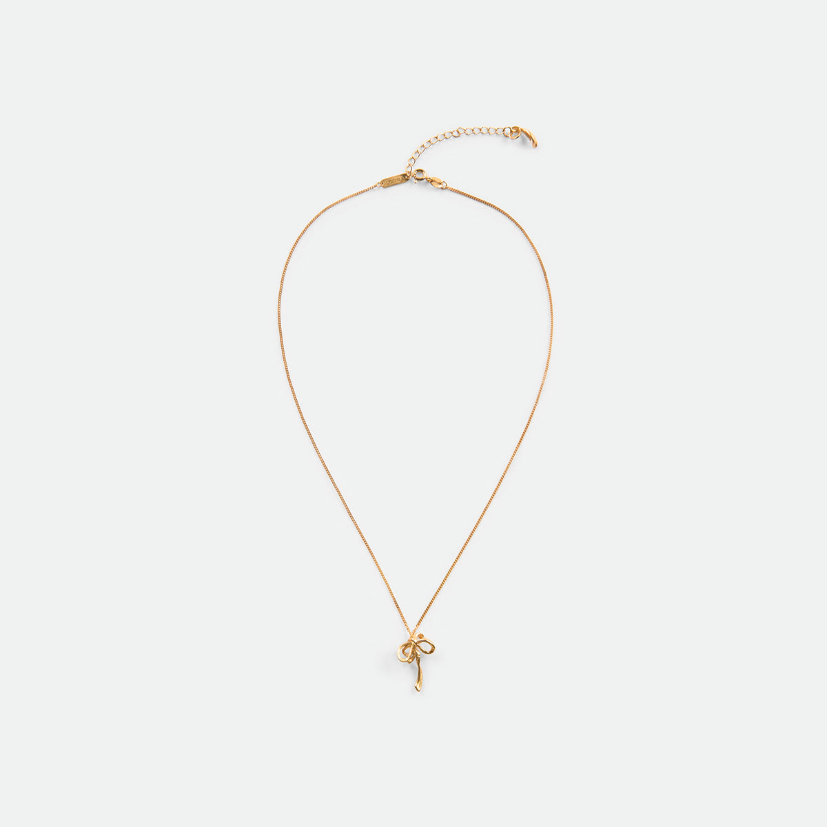 Mini Bow Fine Chain Necklace