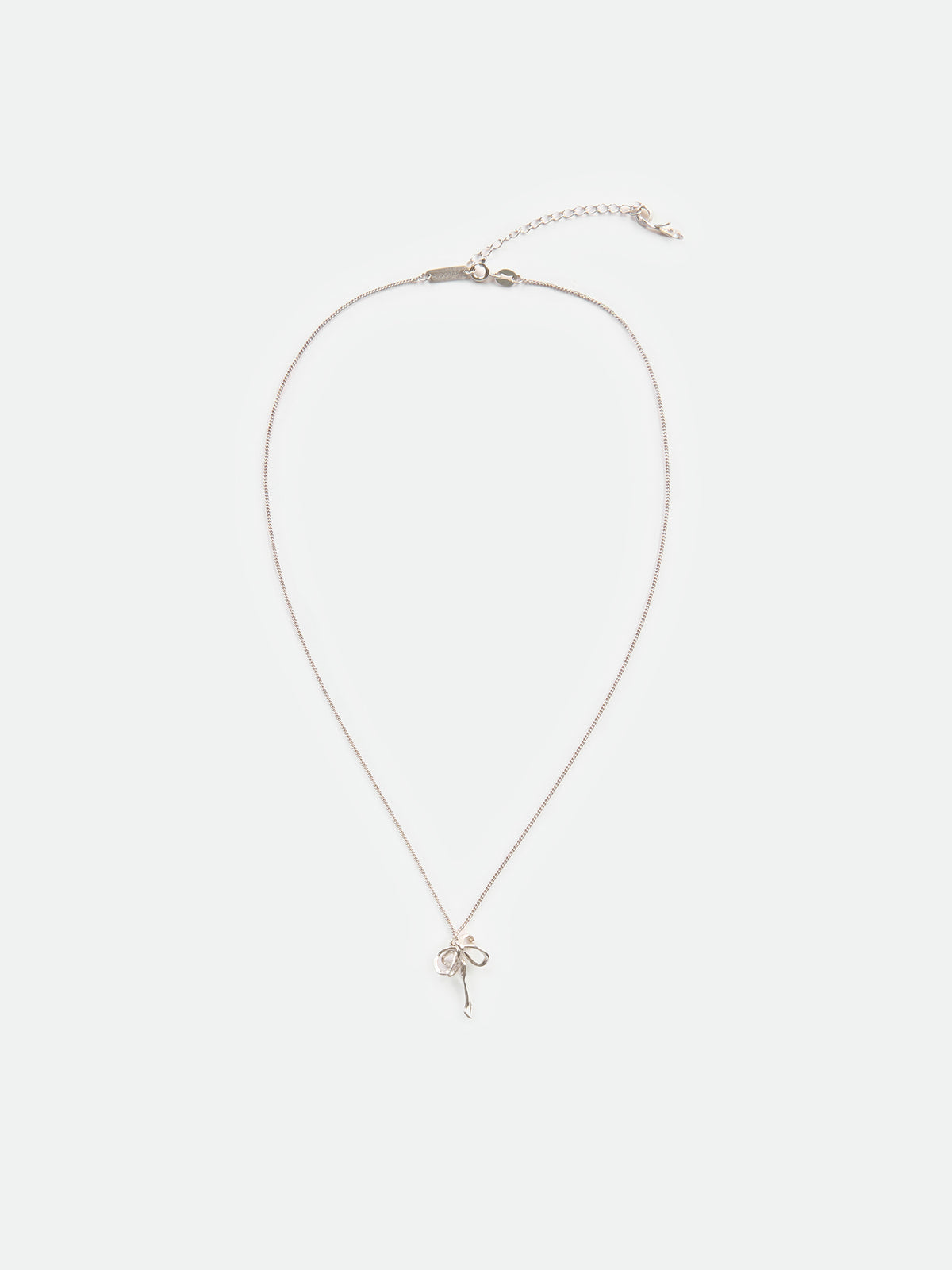 Mini Bow Fine Chain Necklace