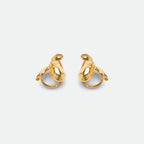 Baroque Ribbon Stud Earrings