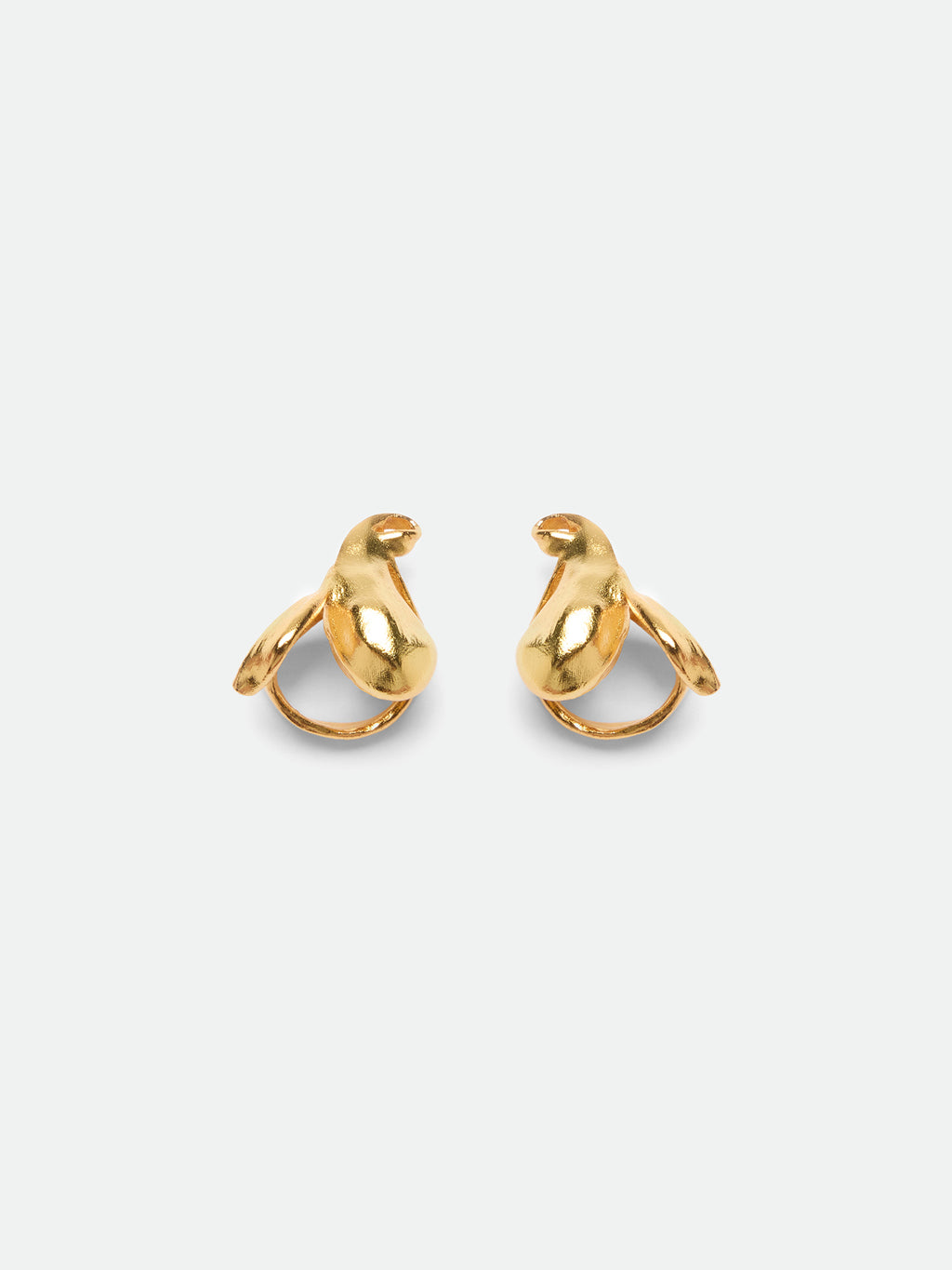 Baroque Ribbon Stud Earrings