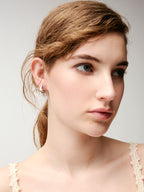 Baroque Ribbon Stud Earrings