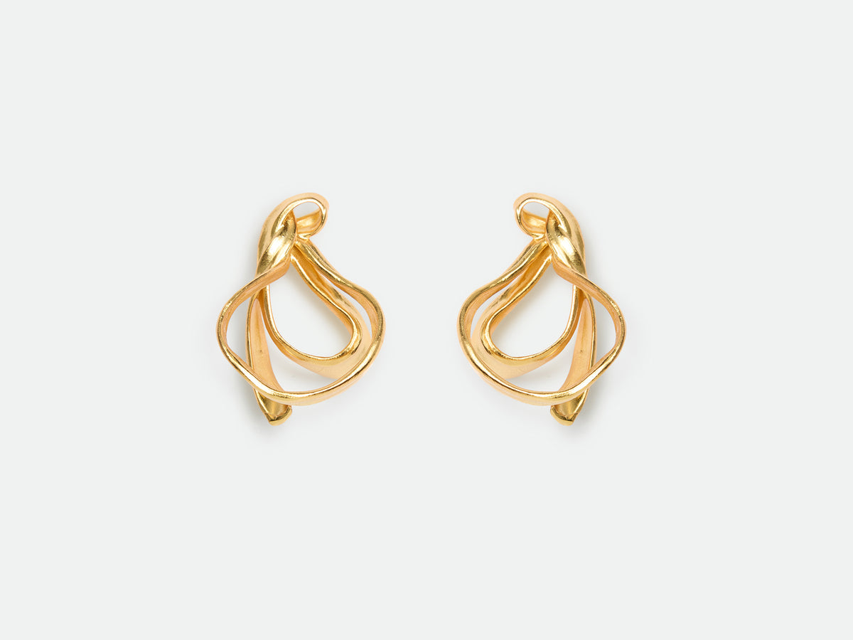Half-Bow Stud Earrings